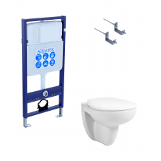 Комплект инсталляции с подвесным унитазом AQUATEK с сиденьем SET AQUATEK КАИР KKI Комплект инсталляции с подвесным унитазом AQUATEK с сиденьем SET AQUATEK КАИР KKI